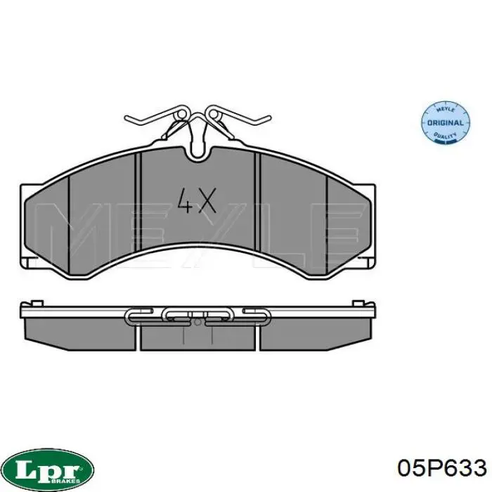 Купить 05P633 LPR Колодки тормозные