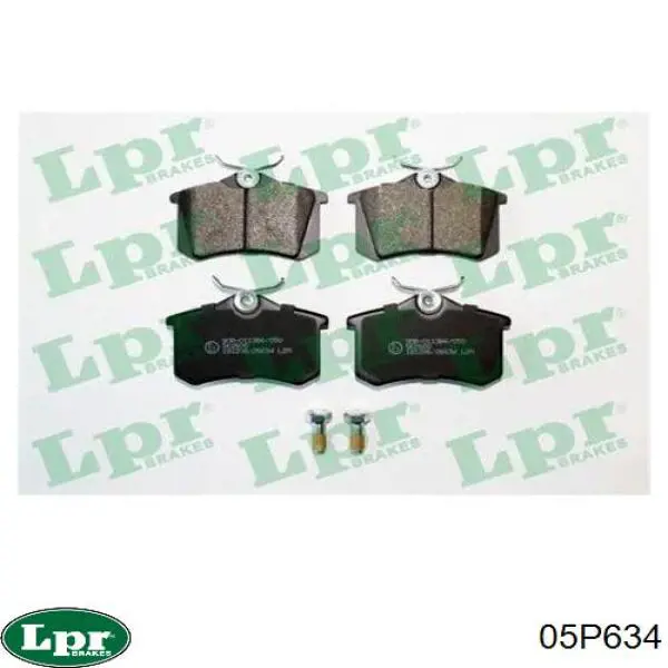 05P634 LPR Колодки тормозные дисковые комплект