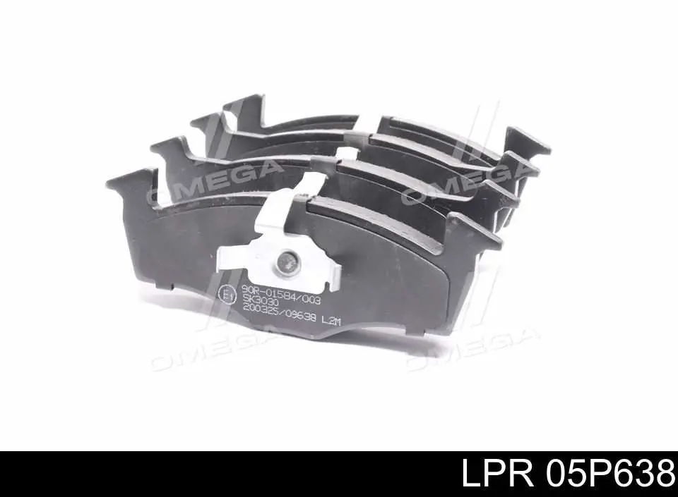 05P638 LPR колодки тормозные передние дисковые