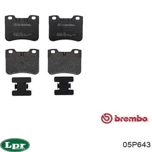 Купить 05P643 LPR Колодки тормозные