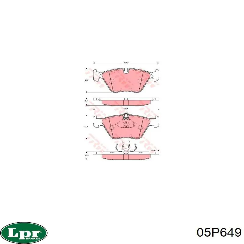 Колодки LPR 05P649 цена, от 23.16 USD