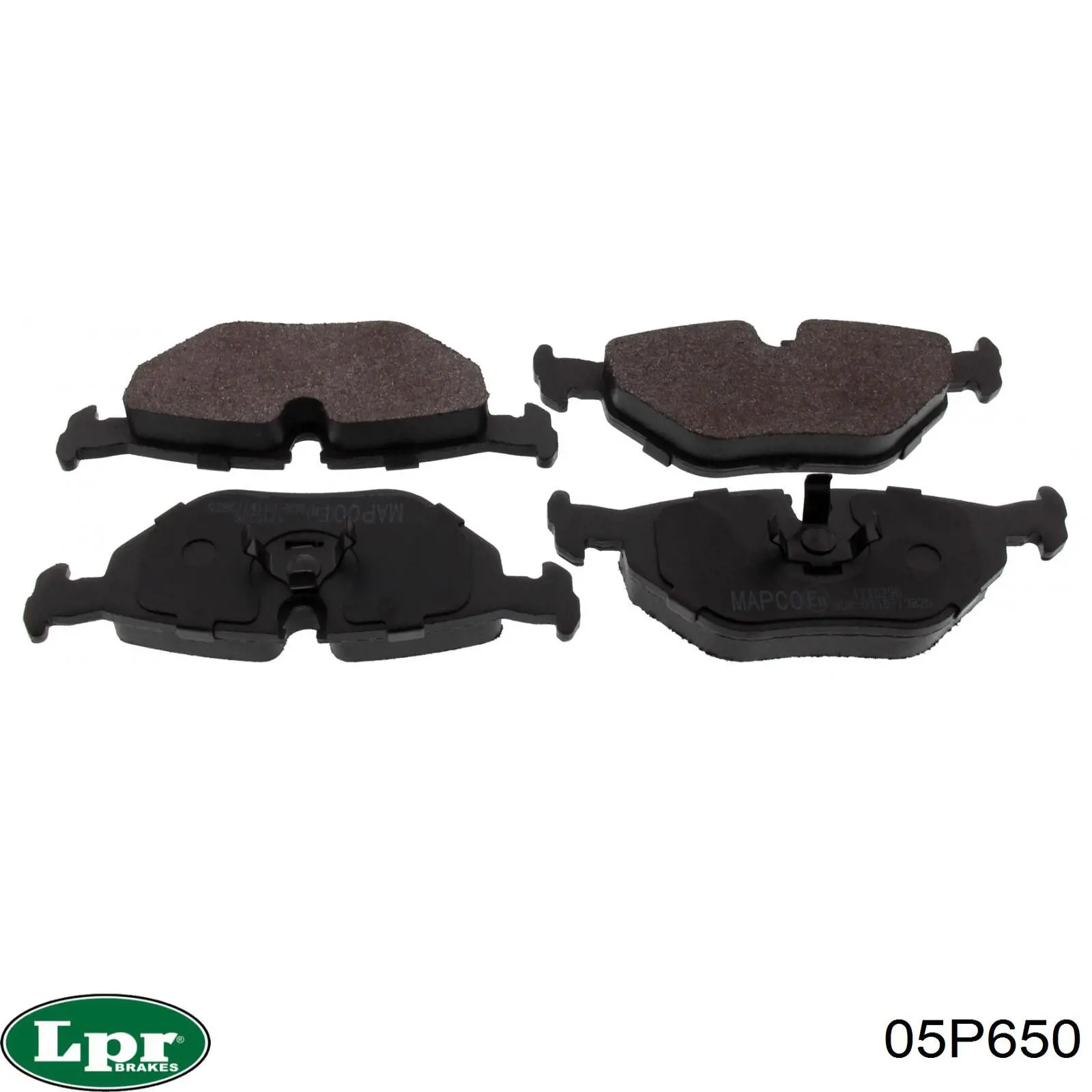 Купить 05P650 LPR Колодки тормозные задние, дисковые