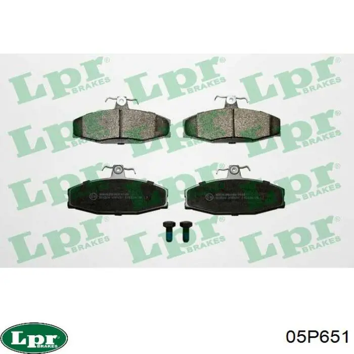 05P651 LPR колодки тормозные передние дисковые