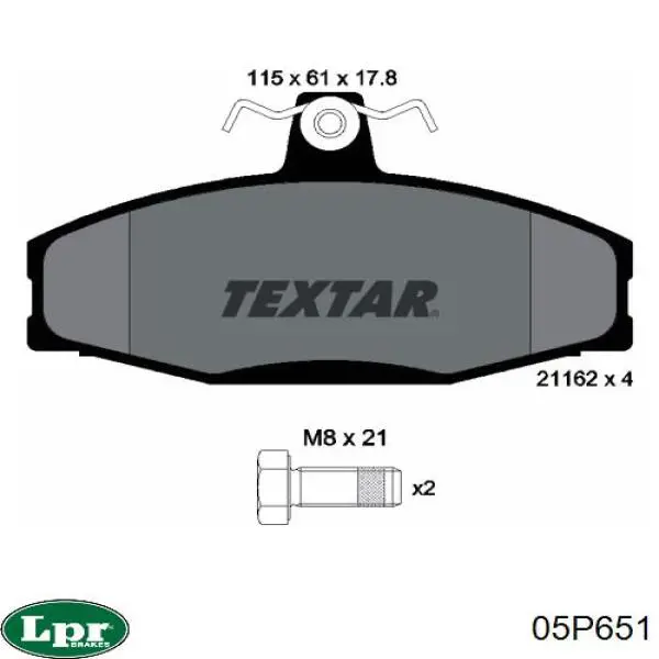 Колодки LPR 05P651 цена, от 15.92 USD