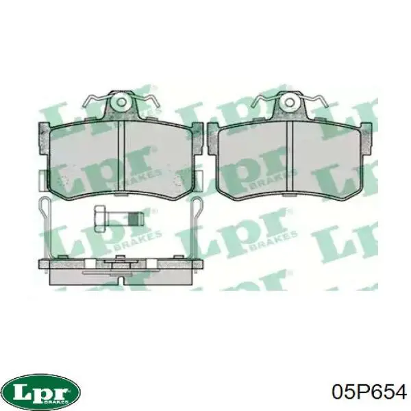 Задние тормозные колодки 05P654 LPR