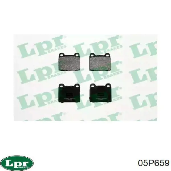 Купить 05P659 LPR Колодки тормозные