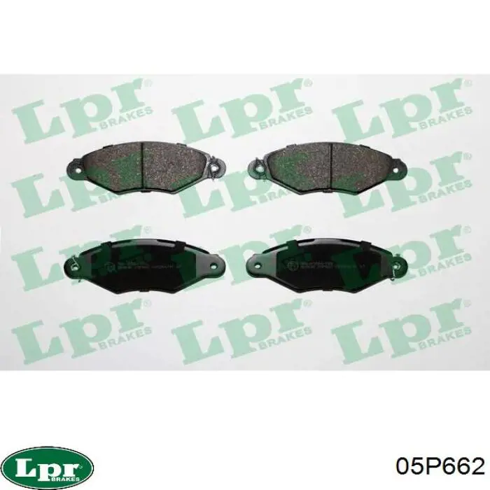 Pastillas de freno delanteras 05P662 LPR