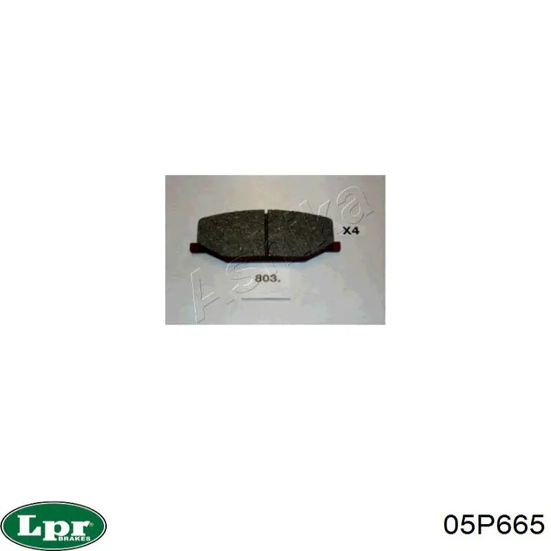 Тормозные колодки LPR 05P665