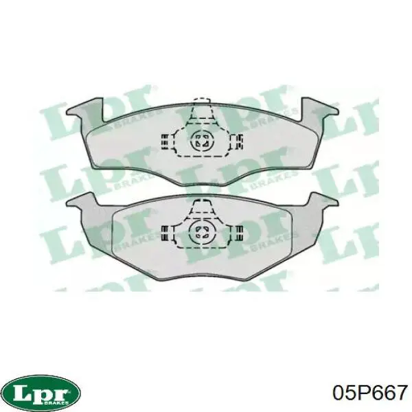 Тормозные колодки LPR 05P667