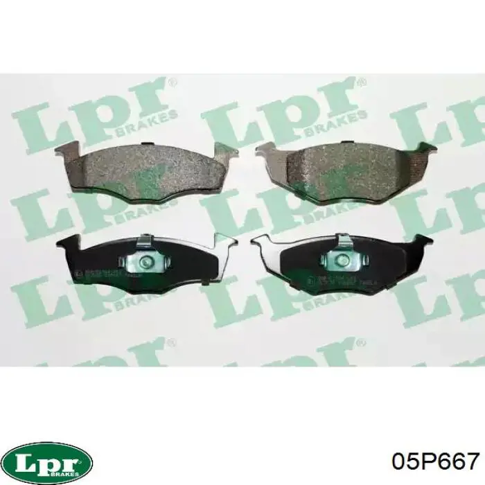Купить 05P667 LPR Колодки тормозные