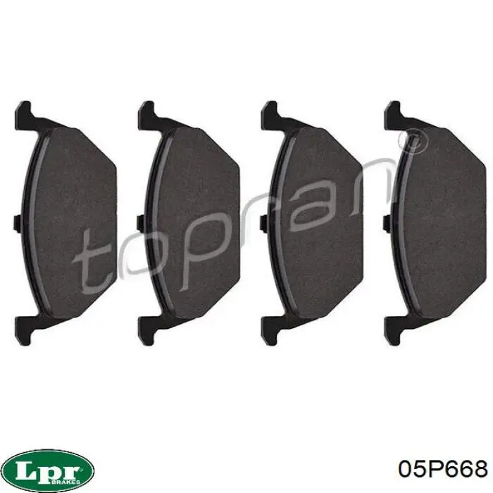 05P668 LPR Колодки передние