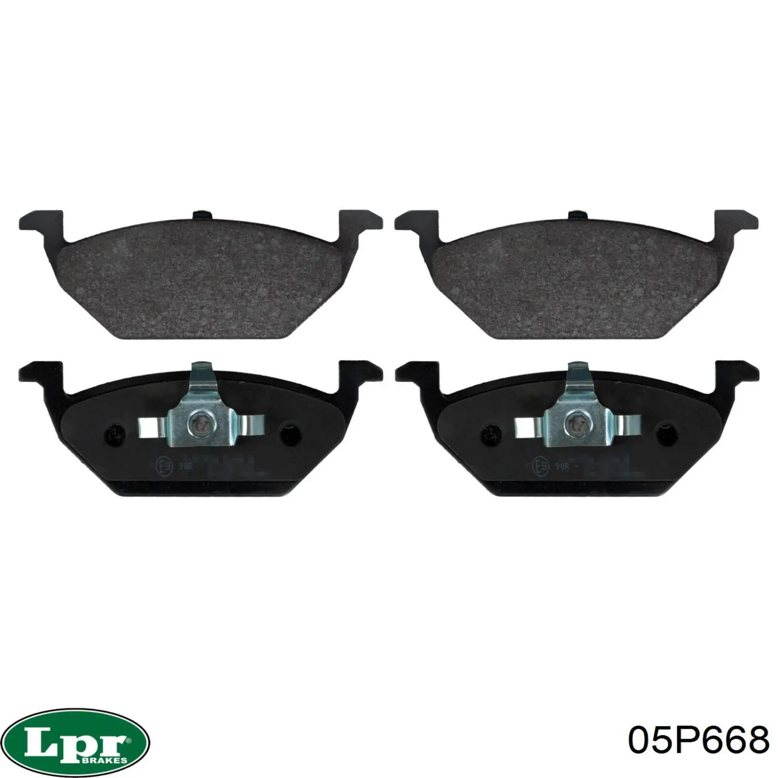 Передние тормозные колодки 05P668 LPR