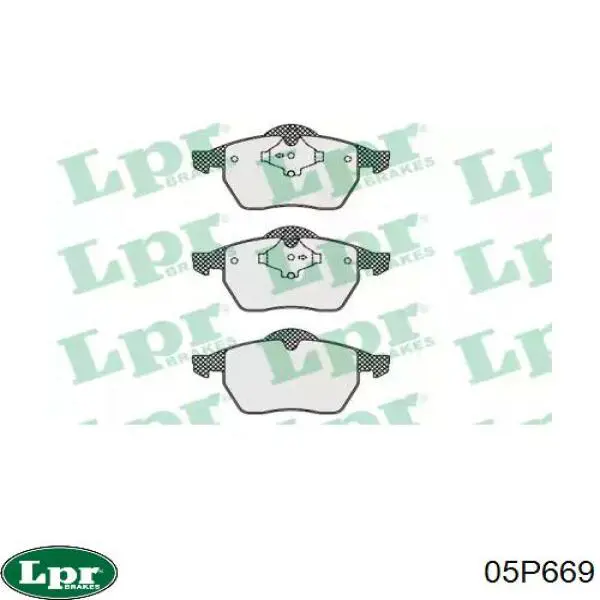 Тормозные колодки LPR 05P669