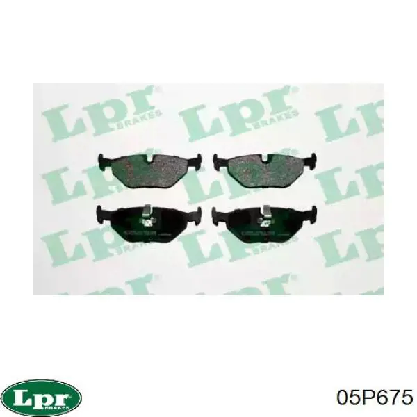 05P675 LPR Колодки тормозные дисковые комплект