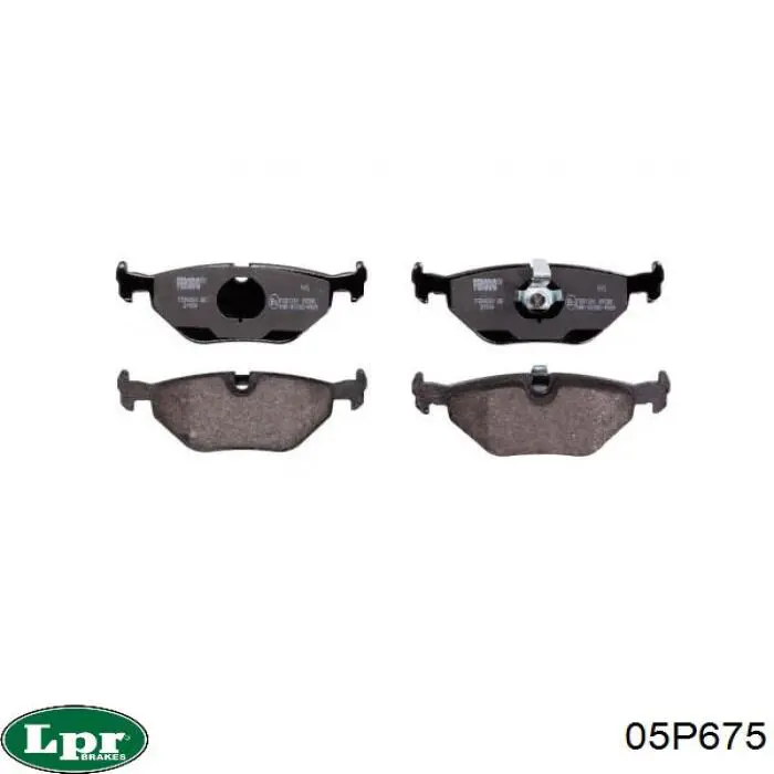 Задние дисковые колодки LPR 05P675