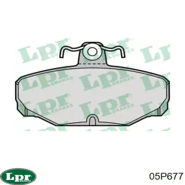 Задние тормозные колодки 05P677 LPR