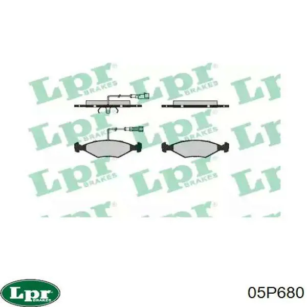 Колодки LPR 05P680 цена, от 20.99 USD