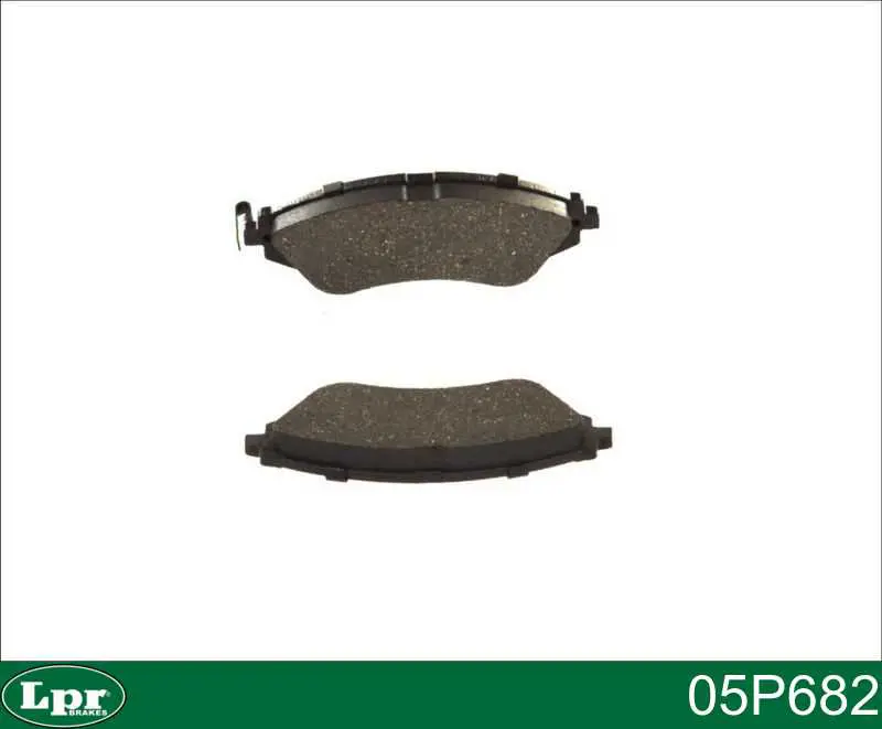 Передние тормозные колодки 05P682 LPR