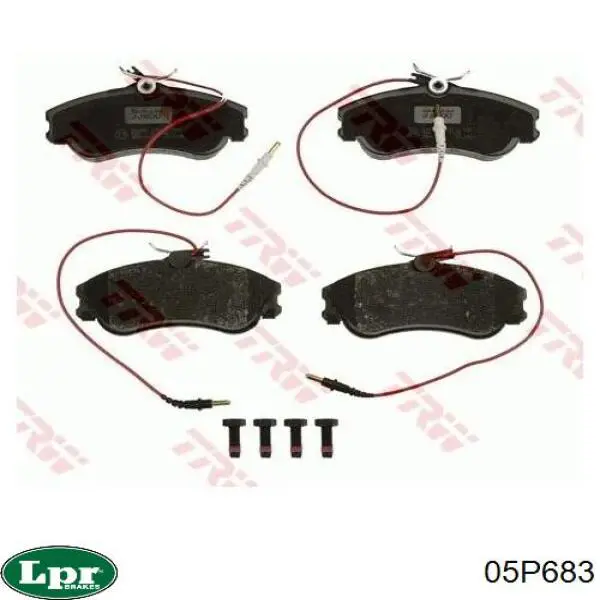 Передние тормозные колодки 05P683 LPR
