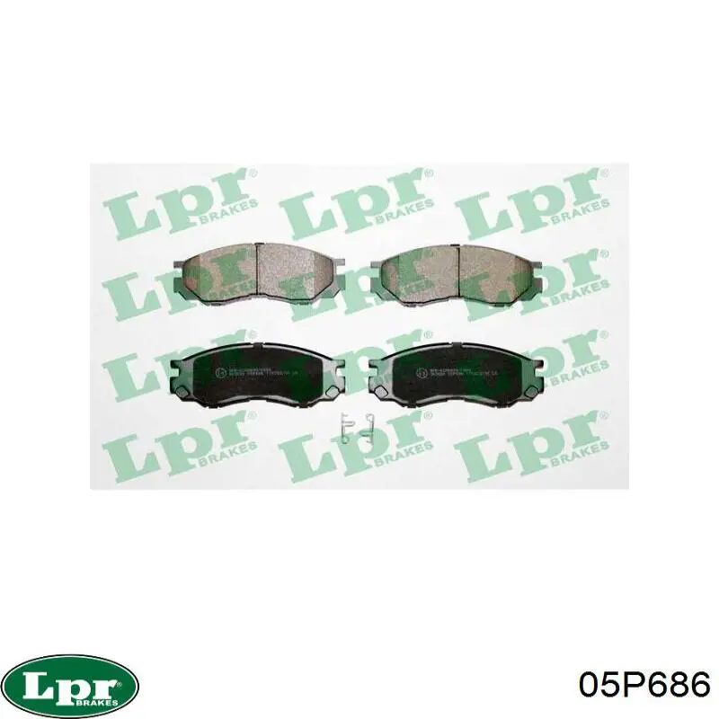 Тормозные колодки LPR 05P686