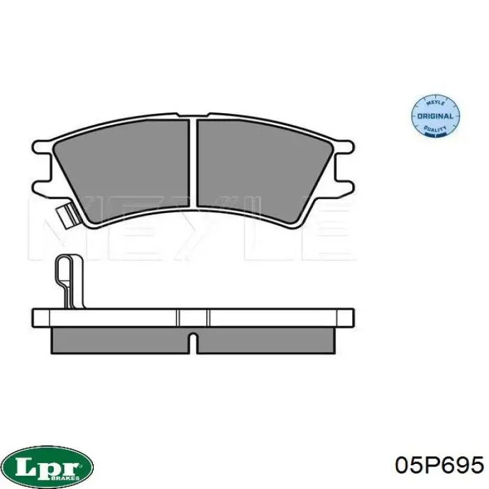 05P695 LPR Колодки передние