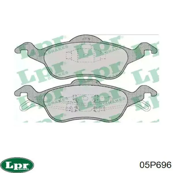 Передние тормозные колодки 05P696 LPR