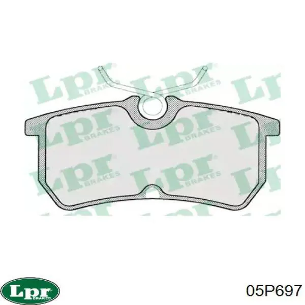 Задние тормозные колодки 05P697 LPR