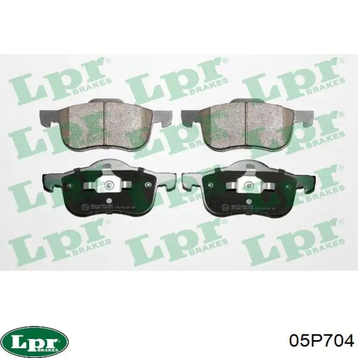 Передние тормозные колодки 05P704 LPR