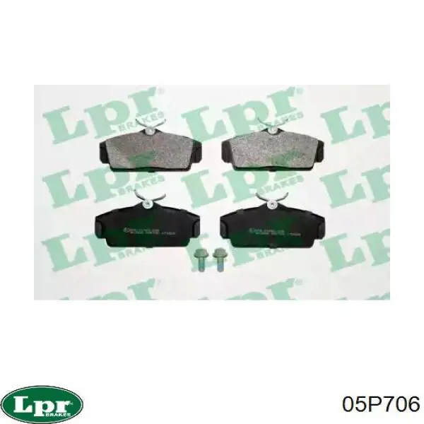 Купить 05P706 LPR Колодки тормозные