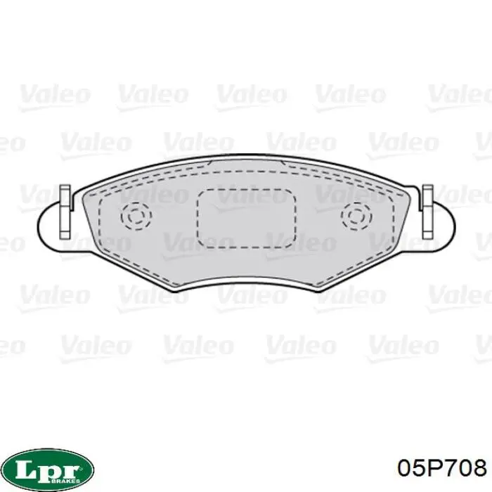 Купить 05P708 LPR Колодки тормозные