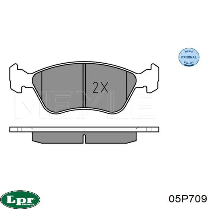 Тормозные колодки LPR 05P709