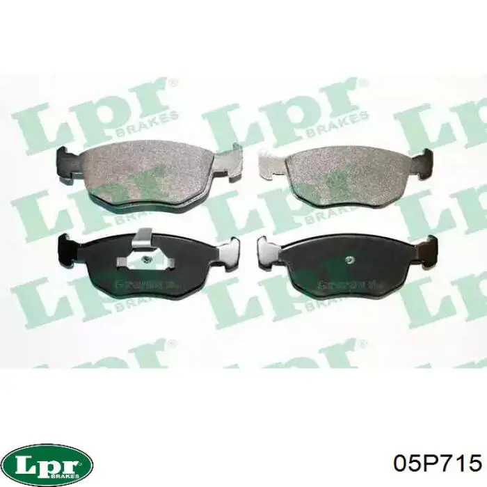 Передние тормозные колодки 05P715 LPR