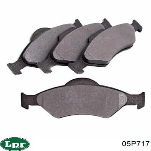 Передние тормозные колодки 05P717 LPR