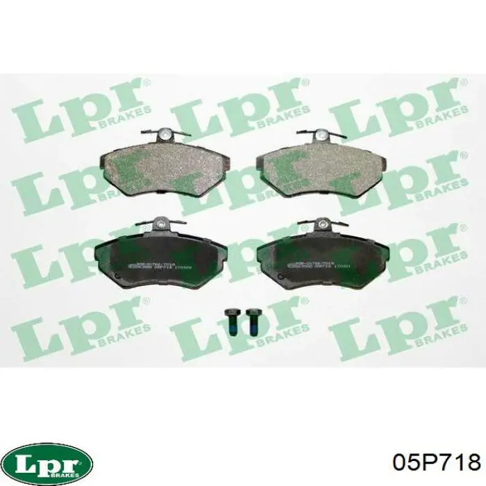Передние тормозные колодки 05P718 LPR