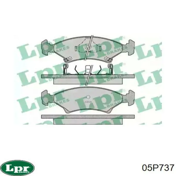 Передние тормозные колодки 05P737 LPR