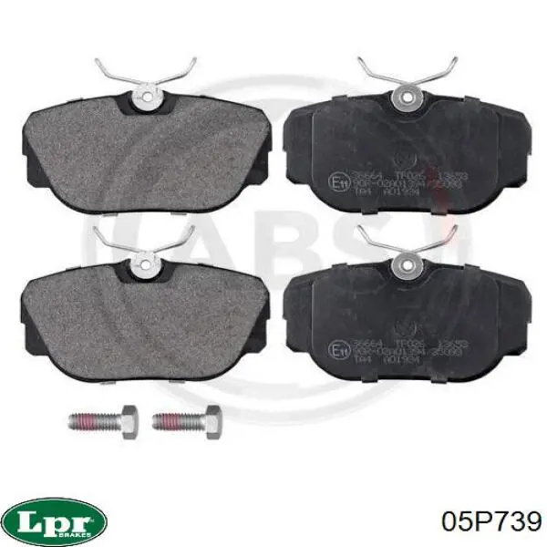 Задние дисковые колодки LPR 05P739