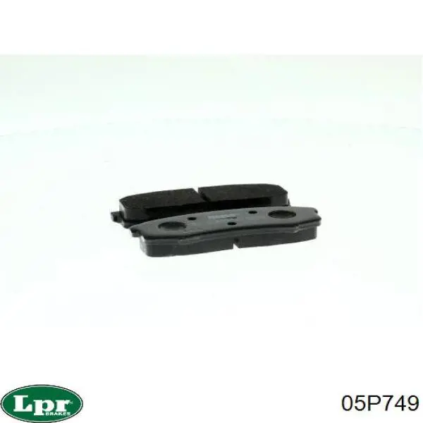 Купить 05P749 LPR Колодки тормозные задние, дисковые