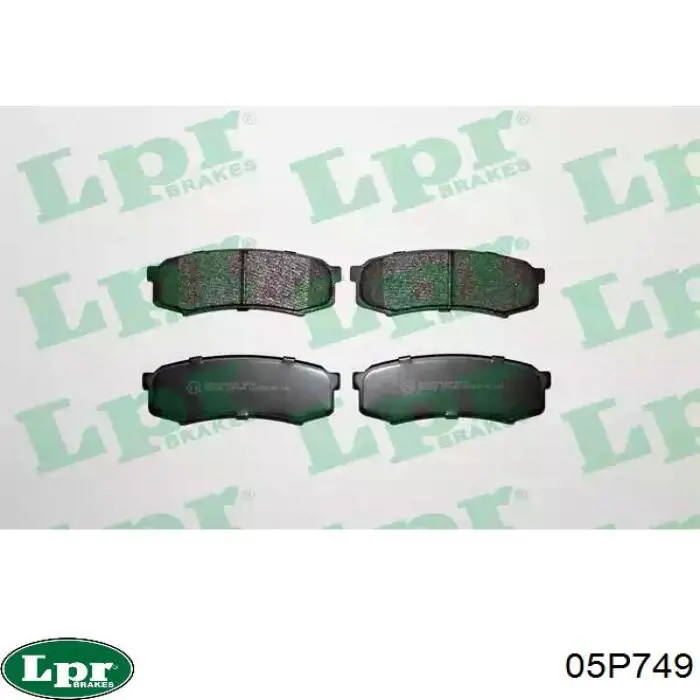Задние тормозные колодки 05P749 LPR