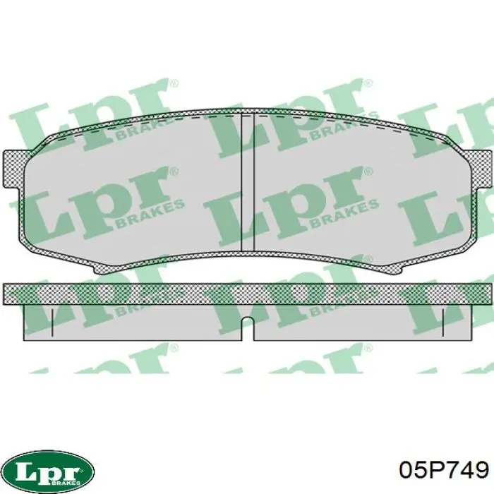 Задние дисковые колодки LPR 05P749