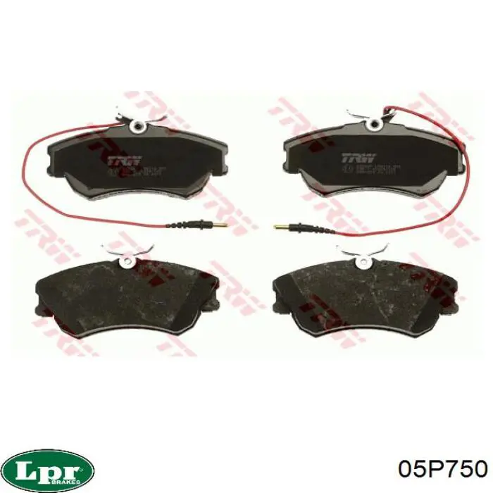 Передние тормозные колодки 05P750 LPR