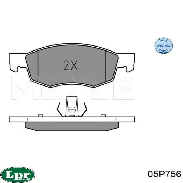 Тормозные колодки LPR 05P756