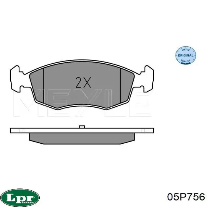 05P756 LPR Колодки передние