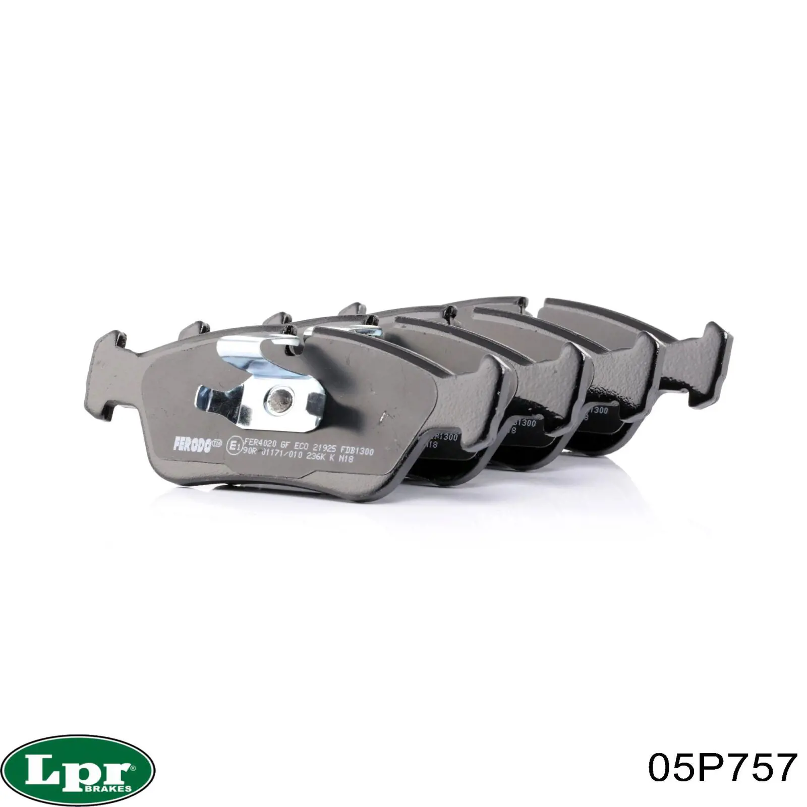 Передние тормозные колодки 05P757 LPR