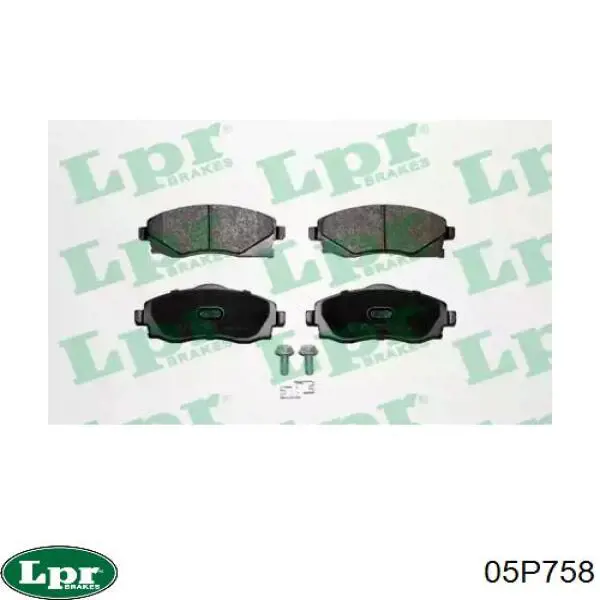Тормозные колодки LPR 05P758