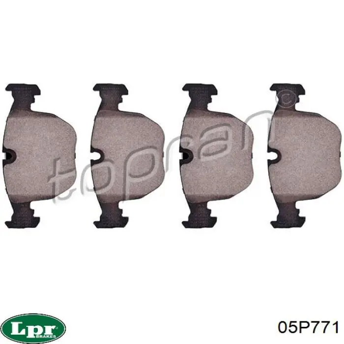 Передние тормозные колодки 05P771 LPR