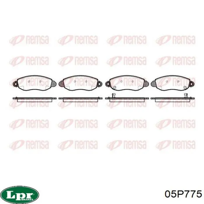 Купить 05P775 LPR Колодки тормозные