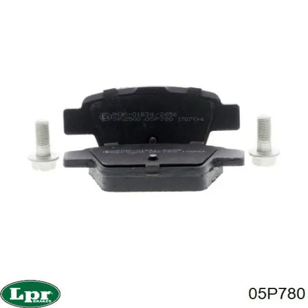 05P780 LPR колодки тормозные задние дисковые