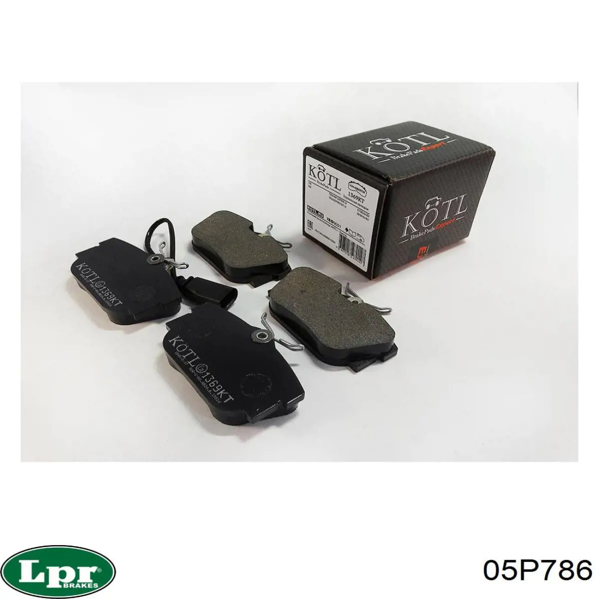 Задние тормозные колодки 05P786 LPR