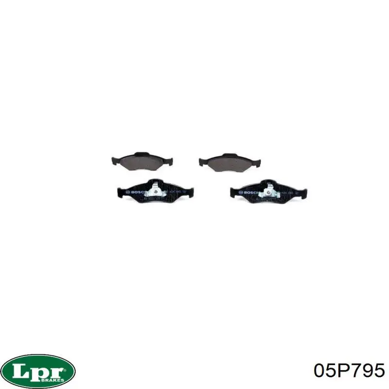 Купить 05P795 LPR Колодки тормозные