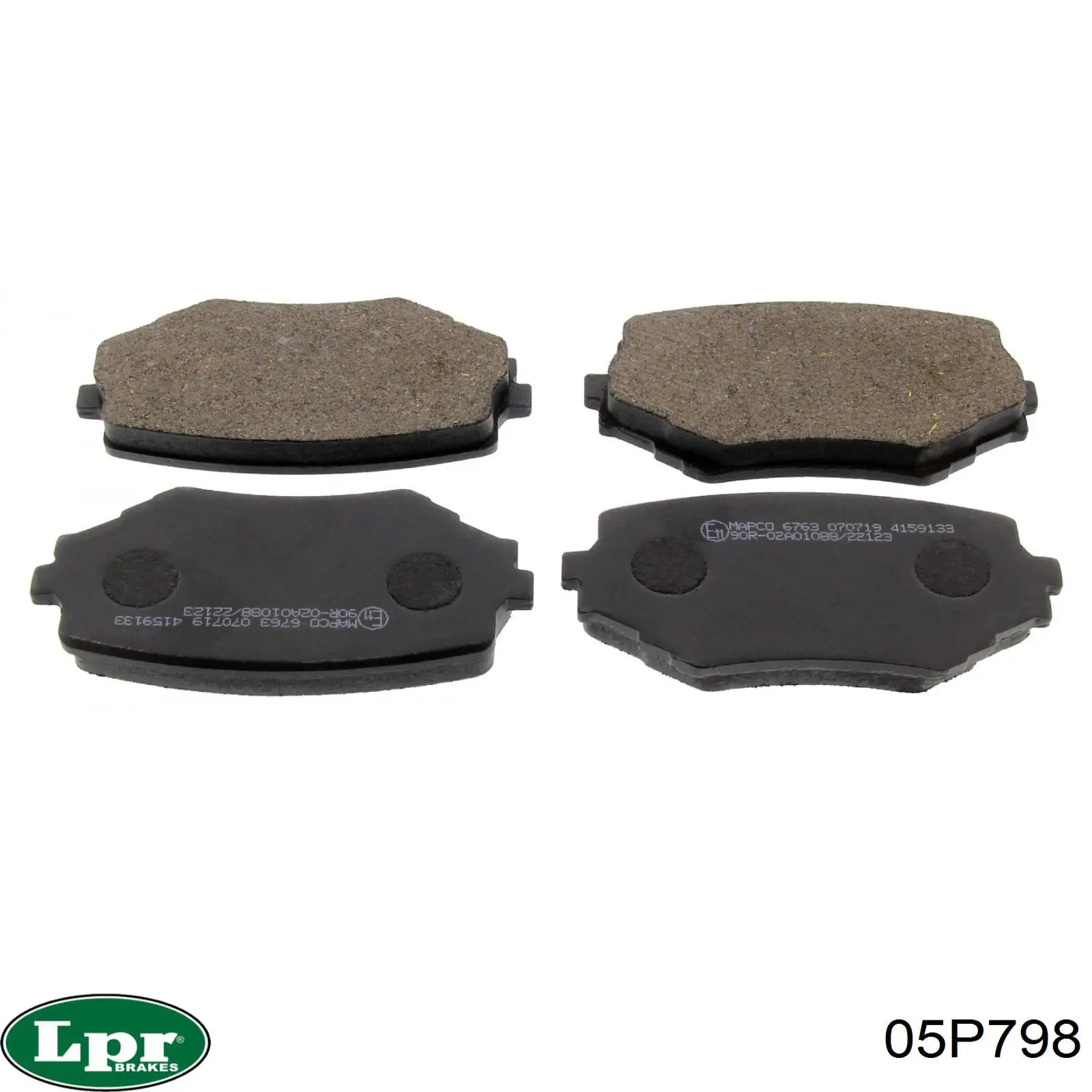 Передние тормозные колодки 05P798 LPR